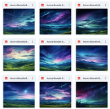 Ultimate Aurora Borealis Background Bundle