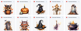 Illustrated Halloween Asset Pack - Meg Bitton Productions