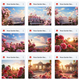 Ultimate Rose Garden Background Bundle