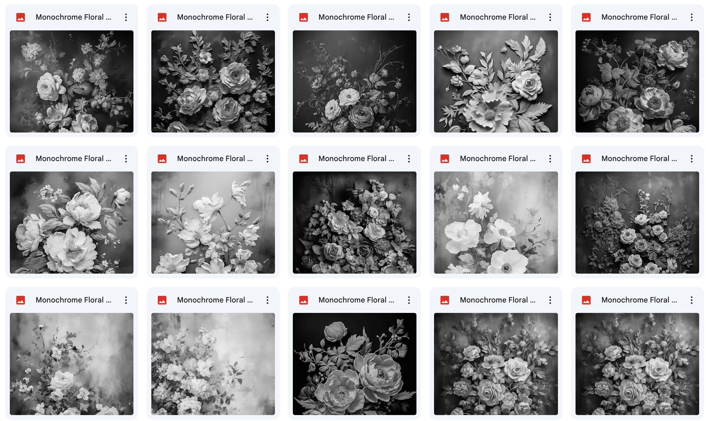 Ultimate Monochrome Floral Portrait Background Bundle - Meg Bitton Productions