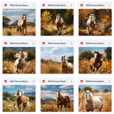 Ultimate Wild Horses Background Bundle