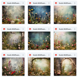 Ultimate Studio Wildflowers Background Bundle