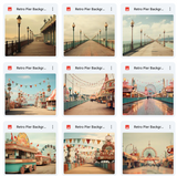 Ultimate Retro PIer Background Bundle