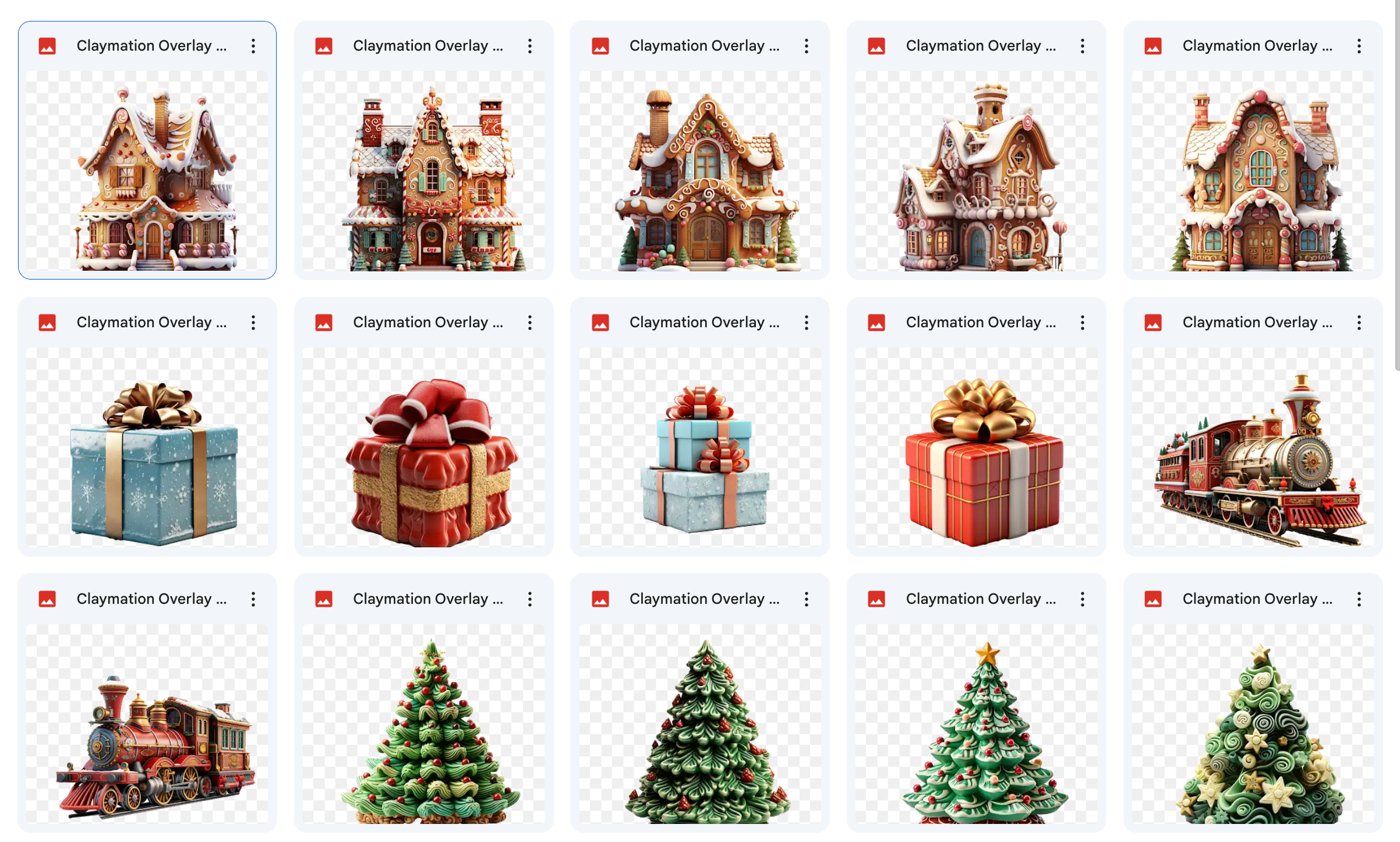 Claymation Christmas Asset Pack - Meg Bitton Productions