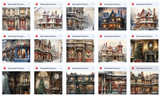 Illustrated Victorian Christmas Asset Pack - Meg Bitton Productions