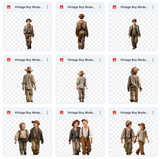 Ultimate Vintage Boy Model Overlays Bundle