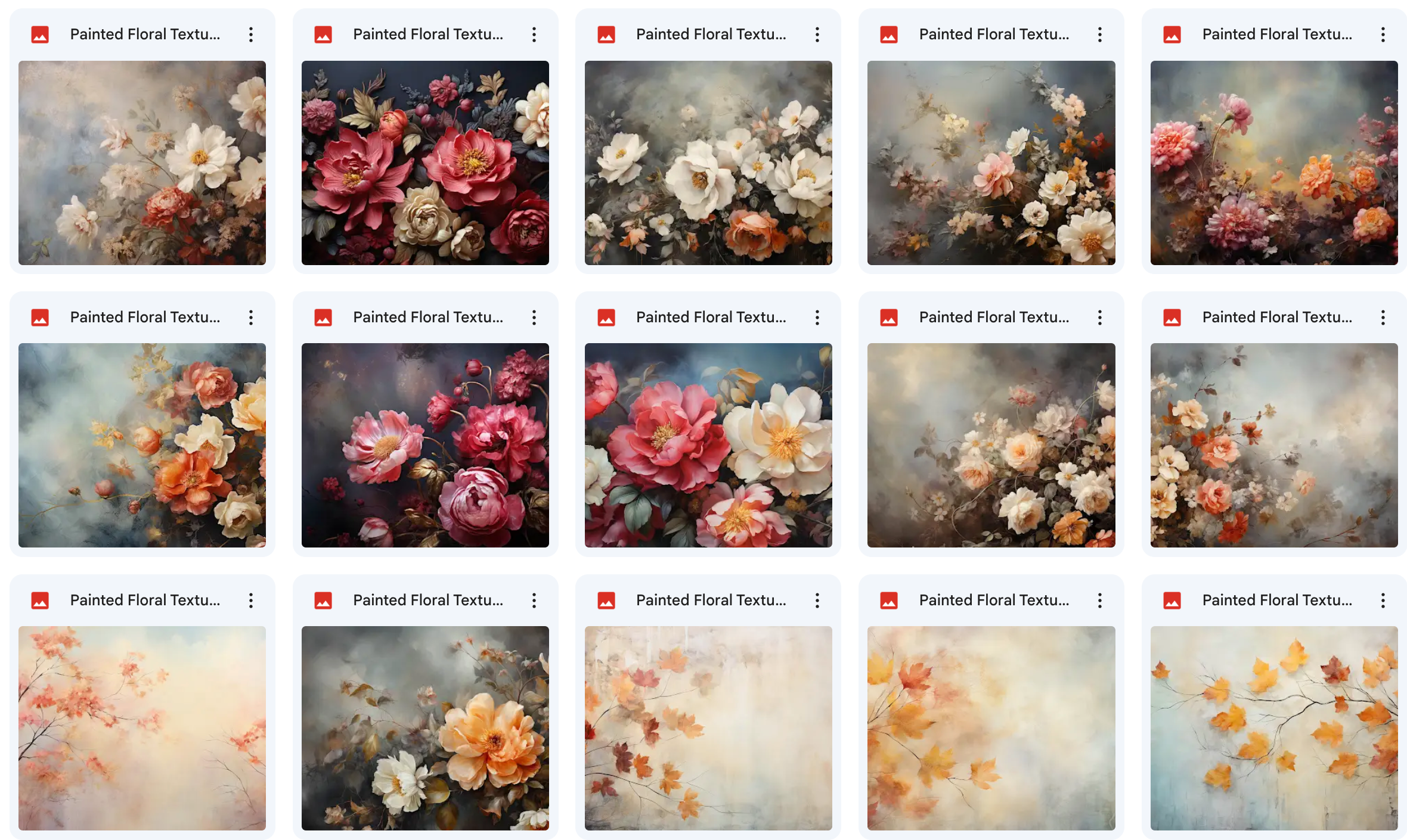 Grand Painted Floral Textures Bundle - Meg Bitton Productions