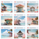 Ultimate Dreamy Tiki Hut Background Bundle