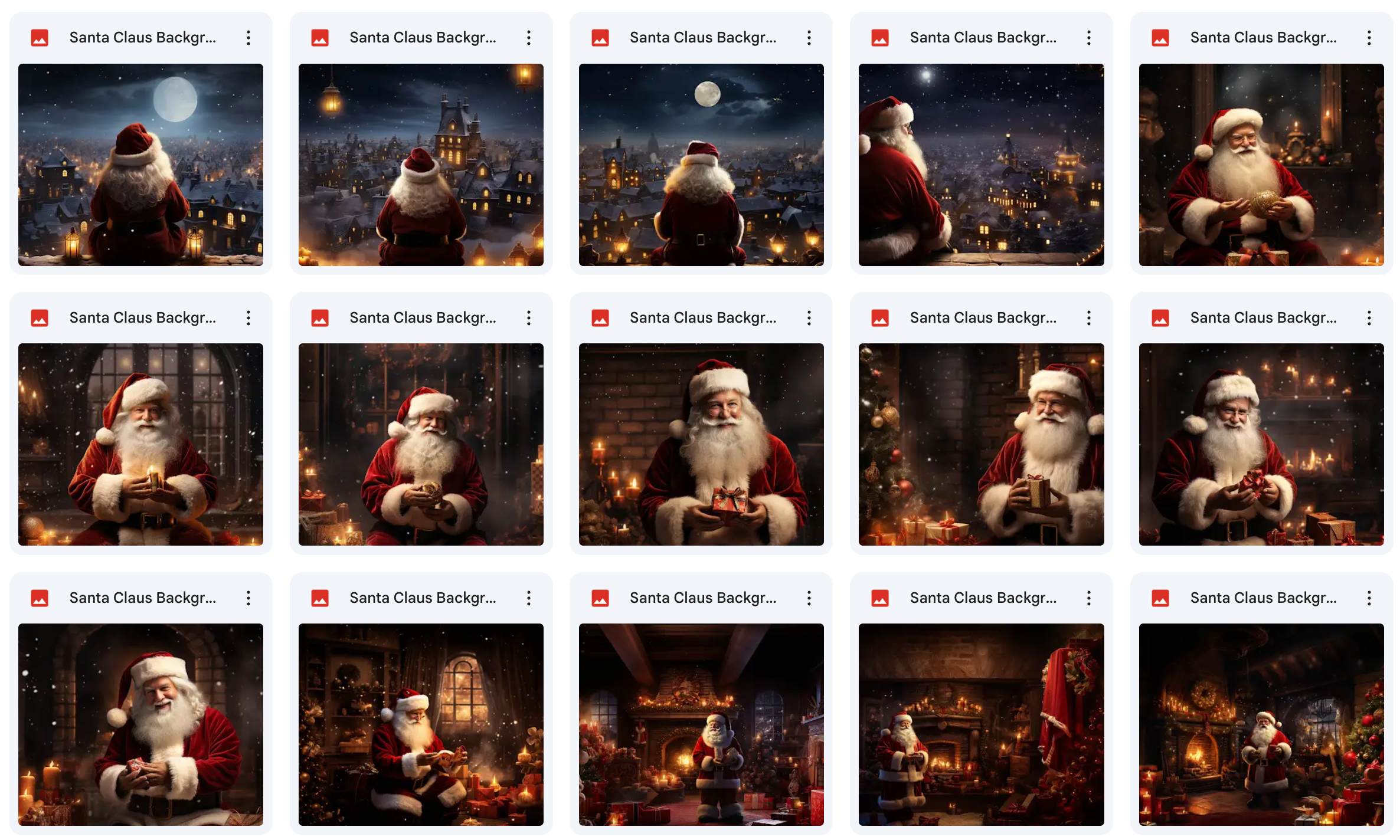 Ultimate Santa Claus Background Bundle - Meg Bitton Productions