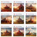 Ultimate Circus Tent Background Bundle