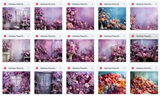 Ultimate Rainbow Floral Room Background Bundle