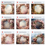 Ultimate Studio Floral Arch Background Bundle