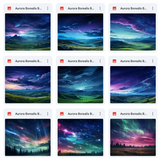 Ultimate Aurora Borealis Background Bundle