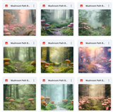 Ultimate Mushroom Path Background Bundle