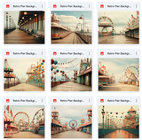 Ultimate Retro PIer Background Bundle