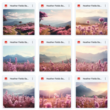 Ultimate Heather Fields Background Bundle