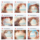 Ultimate Beach Wedding Arches Background Bundle