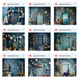 Ultimate Nautical Portrait Background Bundle