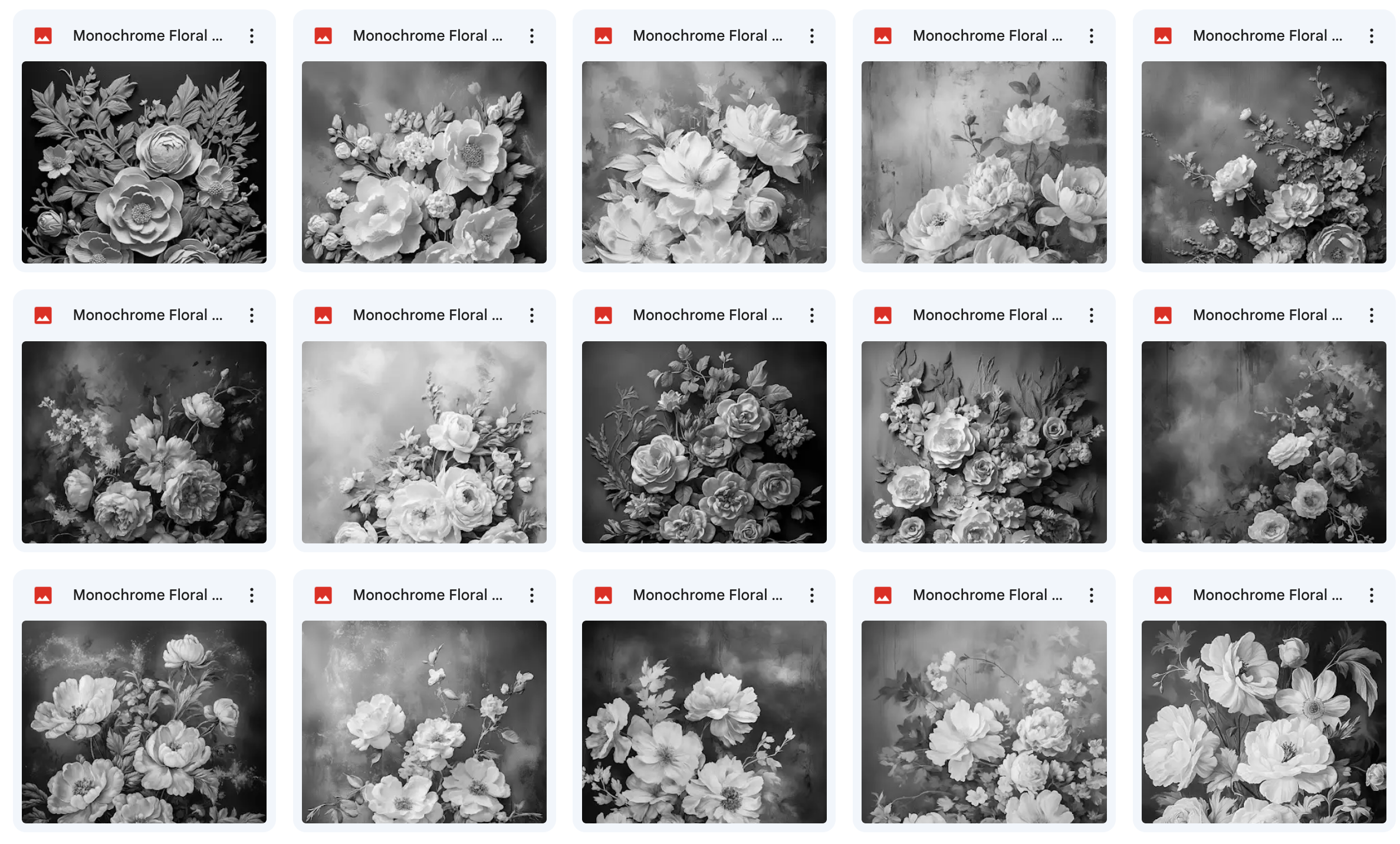 Ultimate Monochrome Floral Portrait Background Bundle - Meg Bitton Productions