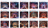 Ultimate Christmas Lights Arch Background Bundle - Meg Bitton Productions