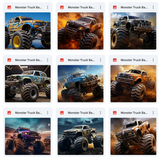 Ultimate Monster Truck Background Bundle