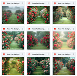 Ultimate Rose Path Background Bundle