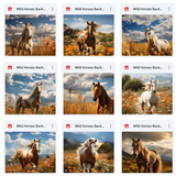 Ultimate Wild Horses Background Bundle