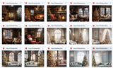 Ultimate Cozy Christmas Room Background Bundle - Meg Bitton Productions