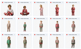 Holiday Pajama Models Asset Pack - Meg Bitton Productions