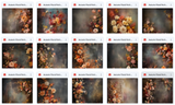 Ultimate Autumn Floral Background Bundle - Meg Bitton Productions