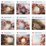 Ultimate Studio Floral Arch Background Bundle