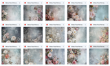 Ultimate Winter Floral Portrait Background Bundle - Meg Bitton Productions