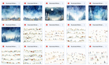 Illustrated Micro Winter Wonderland Asset Pack - Meg Bitton Productions