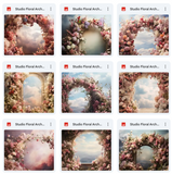 Ultimate Studio Floral Arch Background Bundle