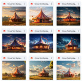 Ultimate Circus Tent Background Bundle