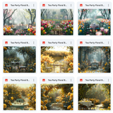 Tea Party Background, Overlays, Subject, & Brushes Asset Pack