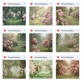 Ultimate Peonies Background Bundle