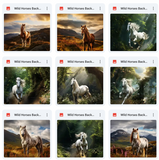 Ultimate Wild Horses Background Bundle