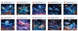 Ultimate Night Sky Portrait Background Bundle