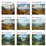 Jurassic Background & Overlay Asset Pack