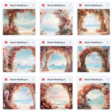 Ultimate Beach Wedding Arches Background Bundle