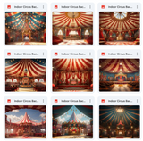 Ultimate Indoor Circus Background Bundle