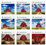 Ultimate Big Red Barn Background Bundle