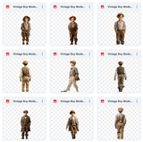 Ultimate Vintage Boy Model Overlays Bundle