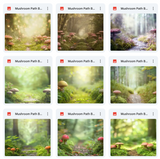 Ultimate Mushroom Path Background Bundle