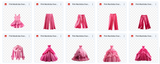 Magical Pink Wardrobe Asset Pack - Meg Bitton Productions