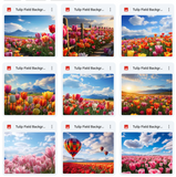 Ultimate Tulip Fields Background Bundle