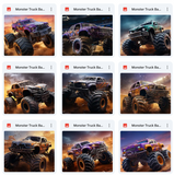 Ultimate Monster Truck Background Bundle