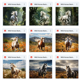 Ultimate Wild Horses Background Bundle