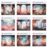 Ultimate Baroque Clouds Background Bundle